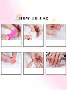 Breathable Double-Sided Adhesive Tape, Suitable For Nail Art Auxiliary Tools, DIY Nail Stickers - Clear - View 6