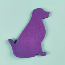 2pcs Random Color Puppy Shaped Sticky Notes, Dog Theme Memo Pad For Office Desk, Ideal Office And Classroom Accessory, School Stationery Supplies, Perfect Gift For Students - A - View 5