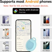 RSH 4 Packs Smart Tracker, Smart Tracker, GPS Tracker For Android Find Hub App, No Monthly Fee, Portable Mini Tracker With Replaceable Battery, Precise Positioning For Wallet, Bag, Ideal For Business And Travel - Multicolor - View 6