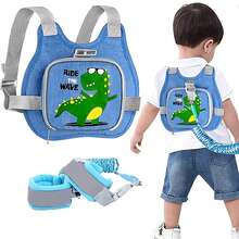 Sabuk Pengaman Anak, Sabuk Pengaman Anti Hilang, Sabuk Pengaman Anak Motif Dinosaurus Lucu dengan Tali Penarik Reflektif, Tali Penarik Anak yang Dapat Dilipat, Cocok untuk Orang Tua yang Bepergian - MultiWarna - View 1