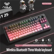 AULA Wireless Tri-Mode Keyboard, Side-Engraved Non-Fading RGB Mechanical Gaming Keyboard, Office And Gaming Esports Keyboard/Mouse Set, Wireless Bluetooth Wired Keyboard/Mouse - View 16