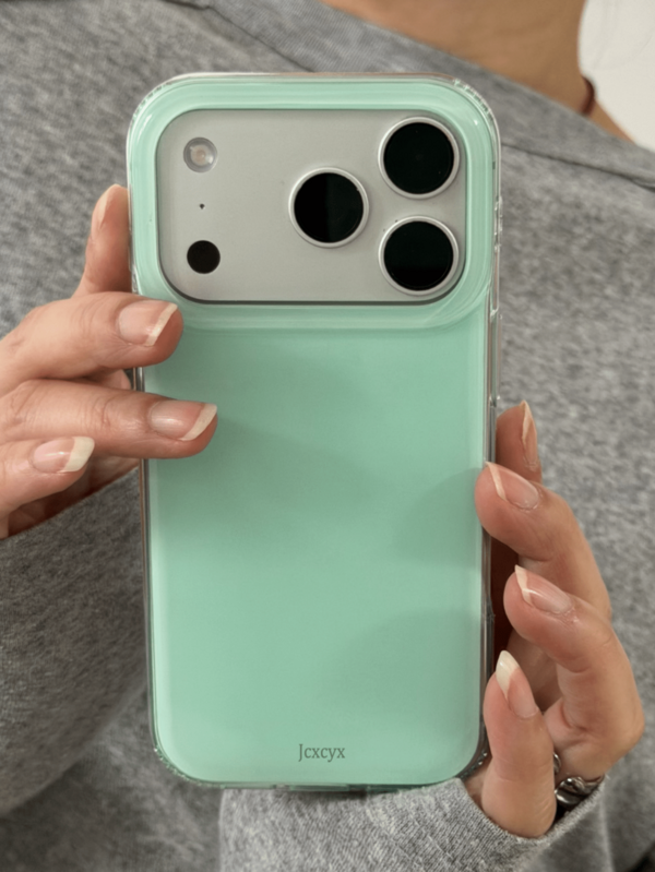 Cute Jelly Glossy Phone Case Compatible With IPhone 17ProMax 17Pro 17 17Air 16 15 14 13 12 Pro Max 11 Solid Color Shockproof Soft Back Cover