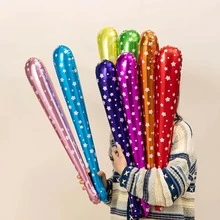 10/20件組星星圖案充氣加油棒套組，派對裝飾禮品包，鋁箔材質，適用於體育賽事、演唱會、KTV聚會與戶外遊戲活動噪音氣球（隨機發貨顏色） - 查看 1
