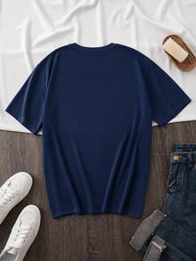 Women T-Shirts - Navy Blue - View 2