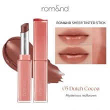 韓國 Rom&Nd Slim Tube 啫喱布丁唇釉，水潤亮澤妝效，保濕滋潤 - 05# DUTCH COCOA - 查看 1