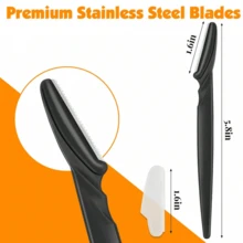 88/60/30pcs Unisex Facial Hair Trimmer, Multi-Function Eyebrow Trimmer & Face Shaver, With Precision Guard & Blades, Suitable For Daily Use Or Travel, Gift, Travel Essential, Affordable Product - Multicolor - View 2