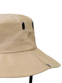 CAMEL CROWN Outdoor Bucket Hat, UV Protection Wide Brim Sun Hat, Denim Hiking Hat For Trekking & Sun Protection - Khaki - View 3