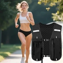 1pc Sports Running Vest Bag, Lightweight Breathable Mesh Back Panel, Dual-Use Waist & Chest Pack, With Large Main Compartment For Phone Storage, Ergonomic Hands-Free Design. Suitable For Fitness, Hiking, Cycling, Travel, Marathon, For Camping - Multicolor - View 3