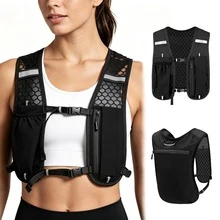 1pc Sports Running Vest Bag, Lightweight Breathable Mesh Back Panel, Dual-Use Waist & Chest Pack, With Large Main Compartment For Phone Storage, Ergonomic Hands-Free Design. Suitable For Fitness, Hiking, Cycling, Travel, Marathon, For Camping - Multicolor - View 5