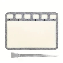 KLONKEE 2/4pcs Felt Beading Mat Set + Jewelry Scoop With Tweezers, Beading Tray With Centimeter And Letter Scales, Sturdy And Durable, Independent Compartments (Large, Medium, Small Sizes), For Jewelry Making And Beading Materials - Multicolor - View 7