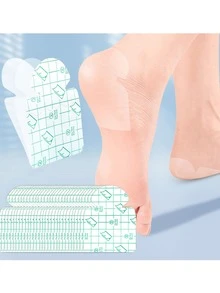 50/30/20/10/2pcs Invisible Moisture-Proof Heel Pads, Breathable Comfortable Moisturizing Cracked Heel Repair Protection Pads, Suitable For Sensitive Skin Foot Care - A - View 1