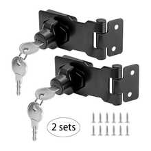 2 Sets Furniture Safety Locks, Easy Installation, Anti-Theft Padlocks, Suitable For Cabinets, Mailboxes, Drawers And Door Locks, Modern Security Locks, Durable Metal Locks - Standard Model - View 12