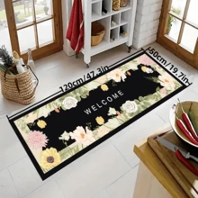 1pc Floral Pattern Kitchen Mat Room Decor Carpet, All Season Comfortable Foot Mat, Absorbent Non-Slip Quick Dry, Suitable For Kitchen, Dining Room, Entrance, Bathroom, Laundry Room, Hallway And More - Multicolor - View 15