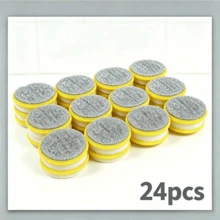 24/12/6/Pcs Kitchen Cleaning Sponges And Scrubbing Brushes - Durable Washable Yellow Polyester Dishcloth With Textured Surface, Suitable For Sinks, Stoves, Cookware, Etc., Multi-Functional Cleaning Tools For Bedroom, Kitchen - Multicolor - View 12