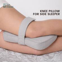 Cooling Knee Pillow For Side Sleepers, Full Support For Thighs And Knees; Side Sleeping Leg Pillow, Placed Between Legs To Correct Spine Alignment. - Grey - View 14