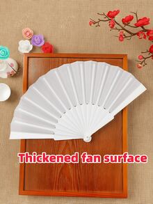Flat Folding Fan, Modern Style, Suitable For Home Use - White - View 6