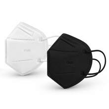Caja De Cubrebocas Marca Sanwo De 10 Pzs KN95 Color Blanco Y Negro Con Certificado de COFEPRIS - A - Ver 3