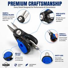SeaKnight Fishing Line Scissors, Stainless Steel Sharp Fishing Cutter With Ergonomic Non-Slip Grip, Saltwater Resistant Multifunctional Fishing Pliers For Braided Line, Rigging, Boating & Outdoor Fishing Gear - Multicolor - View 3