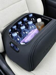 Sleek Storage & Organization Storage And Organizing Boxes Texture Car Storage Box For Elegant Vehicle Interior Minimalist Premium Leather Design Modern Commuters With Internal Mesh Compartments Daily Clutter Office Essentials Solution Storage Box - Multicolor - View 12