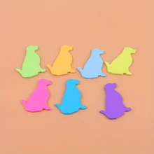 2pcs Random Color Puppy Shaped Sticky Notes, Dog Theme Memo Pad For Office Desk, Ideal Office And Classroom Accessory, School Stationery Supplies, Perfect Gift For Students - A - View 6