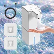 USB Rechargeable Smart Sensor Soap Dispenser, Portable Desktop Foam Electric Foaming Dispenser, Automatic Wall-Mounted Hand Soap Dispenser - A - View 2