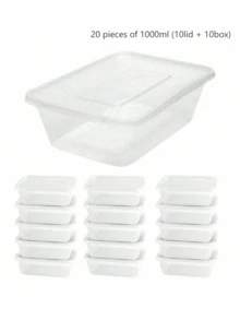 20/10/6/2pcs Food Storage Containers With Lids, Microwave , PP Material, Stackable, Dishwasher , Suitable For Home Kitchen, Restaurant, Takeout, Picnic And Other Occasions - Multicolor - View 13