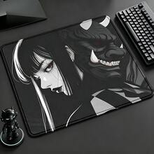 45x40CM 防滑滑鼠墊 蒙面女孩 加速桌墊 電競遊戲使用者 鍵盤墊 專業頂級 縫邊橡膠桌墊 - 查看 26