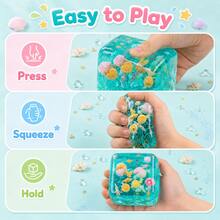 Multiple Ocean-Themed Transparent Fun Blocks Educational Toys For Kids, Shell And Star Elements Cognitive Enlightenment, Suitable For Parent-Child Interaction And Classroom Activities - Multicolor - View 4