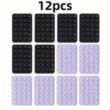 12pcs Silicone Suction Cup Phone Grip Stickers, Stable Adhesion, Suitable For Bathroom, Makeup, Bedside, Driving Navigation, Compatible With IPhone, Android Phones, Practical Gift For Friends - Multicolor - View 19