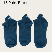3/5/10/15 Pairs Women's Butterfly Pattern Short Socks, Summer Short Socks, Outdoor Casual Minimalist Style, Sweet Cute Butterfly Print, Suitable For Daily Wear - Black - View 13