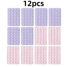 12pcs Silicone Suction Cup Phone Grip Stickers, Stable Adhesion, Suitable For Bathroom, Makeup, Bedside, Driving Navigation, Compatible With IPhone, Android Phones, Practical Gift For Friends - Multicolor - View 21