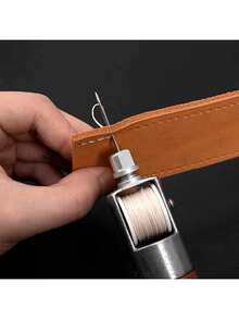 Sovela Manual de Costura com Cabo de Madeira, Kit de Reparo com Linha de Encerada e Agulhas, Ideal para Couro e Sapatos. - 1 unidade - Visão 3