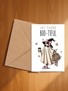 Hey, Pretty Baby! | Halloween Greeting Card | Spooky Gift For Best Friend | Fun & Cute Halloween Greeting Card | Large Halloween Greeting Card - A - View 4
