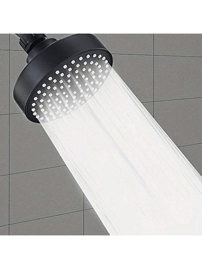Cabezal de ducha ajustable en múltiples ángulos Cabezal de ducha| Rociador de ducha| Accesorios de baño Rociado tipo lluvia de alta presión Construcción en ABS con boquillas de silicona anti-obstrucción Diseño que ahorra agua Ideal para usuarios domésticos que buscan una experiencia de baño de lujo