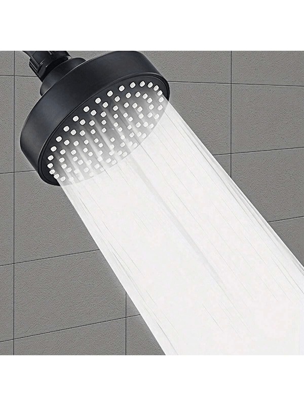 Cabezal de ducha ajustable en múltiples ángulos Cabezal de ducha| Rociador de ducha| Accesorios de baño Rociado tipo lluvia de alta presión Construcción en ABS con boquillas de silicona anti-obstrucción Diseño que ahorra agua Ideal para usuarios domésticos que buscan una experiencia de baño de lujo