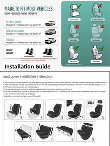 9PCS 4PCS Car Seat Cover Full Set, Universal Butterfly Pattern Embroidery Auto Car Seat Covers,Made Of Polyester Fabric, Car Seat Cover Full Sets, ,Universal Cloth Front Seat Covers For Car Sedan, Van, Automotive Interior Covers, Airbag Compatible - ZYT[款式5] - 查看 11