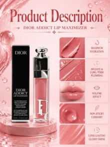 Dior Addict 豐唇蜜 #001，2ml 試用裝/6ml 正裝，豐唇保濕，24小時長效保濕，持久光澤，防暈染，可疊擦，滋潤雙唇，唇部護理 - 001 - 查看 8