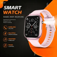 QAGSFLC Jam Tangan Wanita Baru, Smartwatch Olahraga Modis, Panggilan Nirkabel, Pedometer, Stopwatch, Mode Olahraga, Pelacakan Jarak, Pemutaran Musik, Notifikasi Pesan, Alarm, Kamera Jarak Jauh, Pengisian Daya USB, Jam Tangan Pria Multifungsi - MultiWarna - View 9