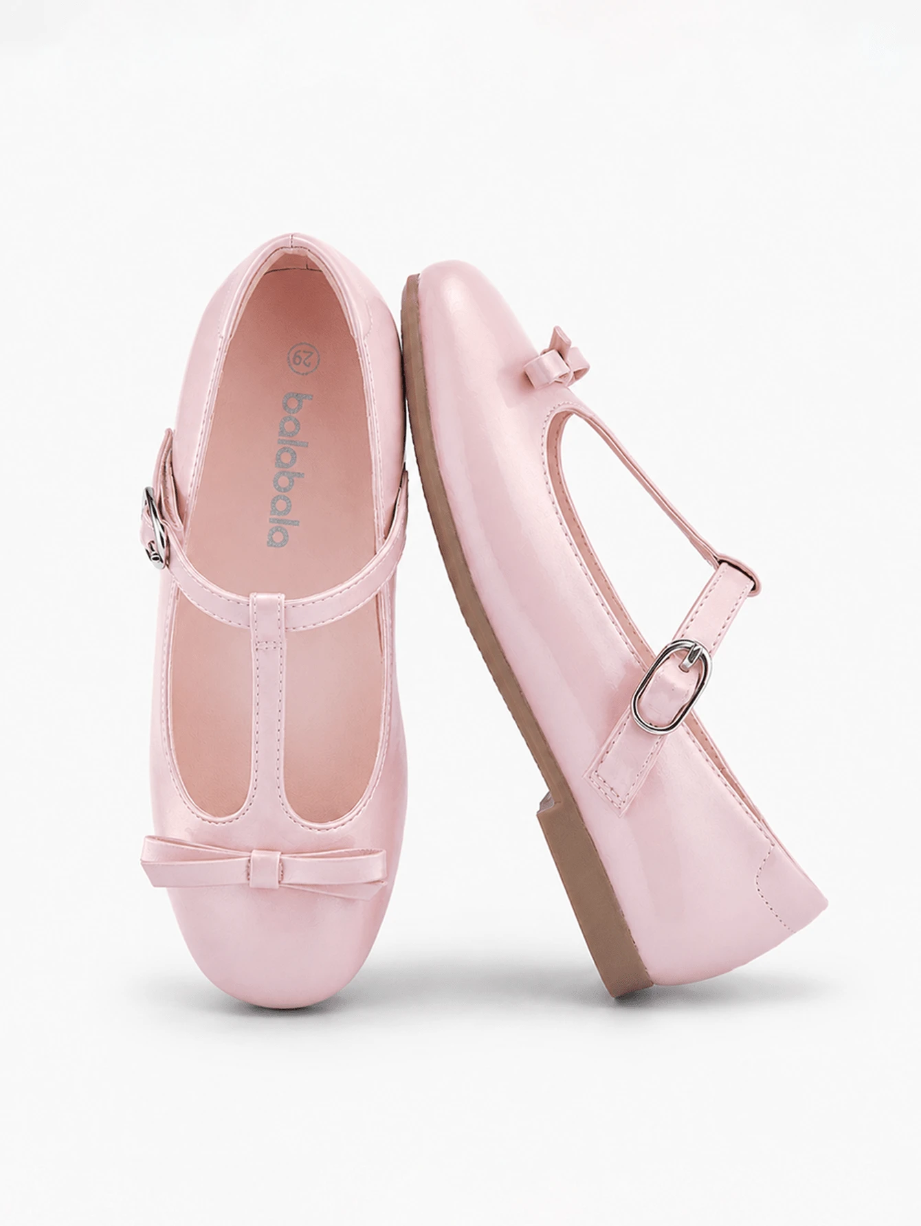 Balabala Zapatos de princesa tipo Mary Jane para niñas, sandalias de estilo francés para el verano