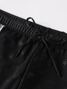 361degree Men's Professional Competitive 5" Swim Trunks With Drawstring Waist, Side Line Tech Print, Breathable Quick-Dry High-Stretch Fabric, For Vacation, Beach, Surfing, Rafting, Beach Volleyball, Fitness, Teens, Adults, All Seasons, Back To School - Black - View 12