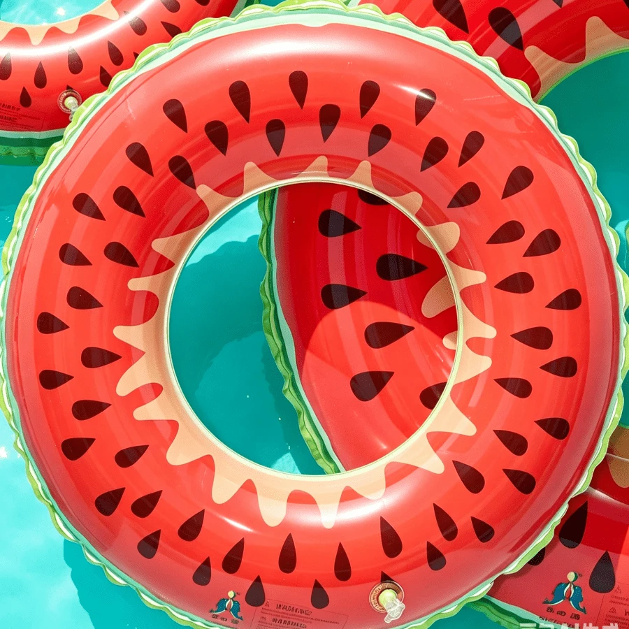 1pc Inflatable Fruit Shaped Floating Swim Ring, Suitable For Adult Summer Pool And Beach Party, Perfect Summer Gift, Floating Lounge Chair, Multi-Functional Water Hammock, Great For Adult Vacation And Leisure - A - View 1