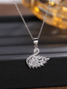 1pc Minimalist Versatile Fashionable Niche Design Luxury Collarbone Necklace Jewelry, Suitable For Women As Gift And Daily Wear - Necklace - View 3