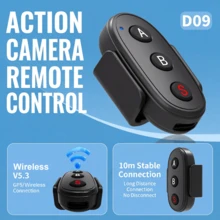BT 5.3 Wireless Remote Control, Compatible With DJI Action 4/5 Pro/6, Compatible With Insta360 X3/X4/X5 Rechargeable Action Camera Controller, Remote Distance Up To 10 Meters - Multicolor - View 2