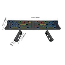 Portable Multi-Function Push-Up Board Set With Handles, Foldable Fitness Equipment For Chest, Abdominal, Arm And Back Training - Multicolor - View 11
