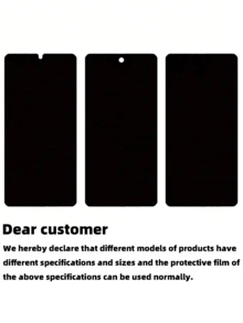 4pcs Privacy Screen Protector Compatible With Xiaomi And Phones, Dual-Layer Anti-Shatter Anti-Peeping Tempered Glass Film, [Anti-Impact - Privacy Protection] - Black - View 11