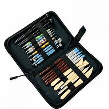 42pcs/Set Clay Sculpting Tools, Includes Ceramic Sculpting Knife, Apron, Clay Shaping Tools, Detailing Needles, Storage Bag - Clay Tools - View 20