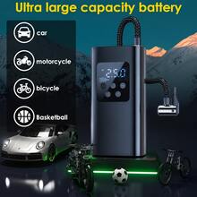 150 PSI 汽車充氣泵，數位式輪胎充氣機，便攜式汽車專用充氣泵，附 LED 燈，120W 功率，戶外旅行必備 - A - 查看 3