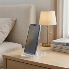 WEAPACKHK 12Pcs Adjustable Acrylic Display Stand Collection, Clear Easel Holders For Wallets, Handbags, Jewelry, Plates, Books, Retro Gaming Devices And Retail Showcase Use - 1 - View 1