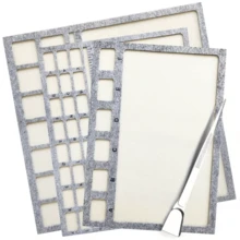 KLONKEE 2/4pcs Felt Beading Mat Set + Jewelry Scoop With Tweezers, Beading Tray With Centimeter And Letter Scales, Sturdy And Durable, Independent Compartments (Large, Medium, Small Sizes), For Jewelry Making And Beading Materials - Multicolor - View 1