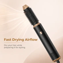 ATOPSKINS 5-In-1 Multifunctional Hot Air Styling Brush Set, Automatic Curling Barrel, Detangling Brush, Volumizing Round Brush, Multi-Heat Settings For Fine Hair, Suitable For Home, Salon, Commute, Travel, Party; Perfect Gift For Mother's Day, Valentine's Day, Three Kings Day, Carnival, St. Patrick's Day, Practical And Stylish Gift For Girlfriend, Mom - Multicolor - View 8